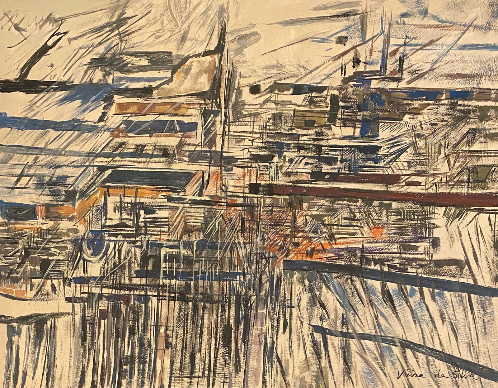 Maria Helena Vieira da Silva (Gouache on paper) style of (1 of 3)