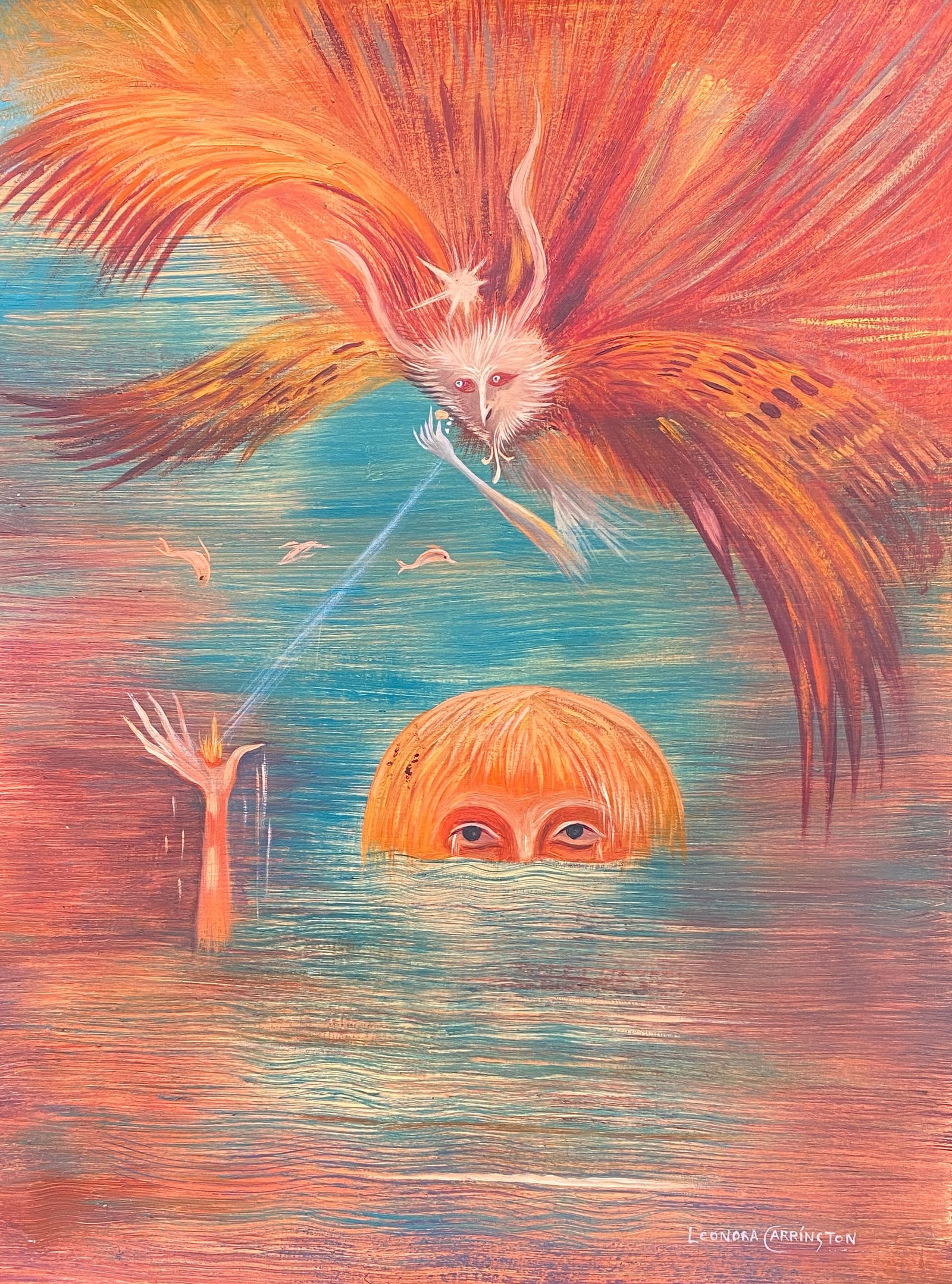 leonora Carrington, Mixed Media on paper (Style Of) (1 of 1)