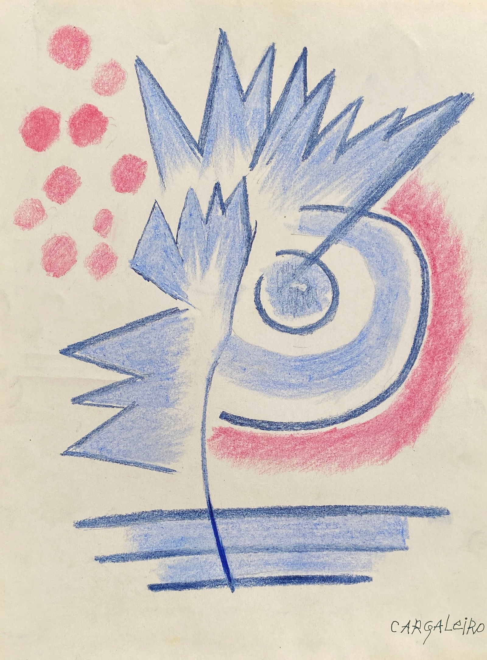 MANUEL CARGALEIRO (b.1927) - 'Untitled' Style Of (1 of 2)