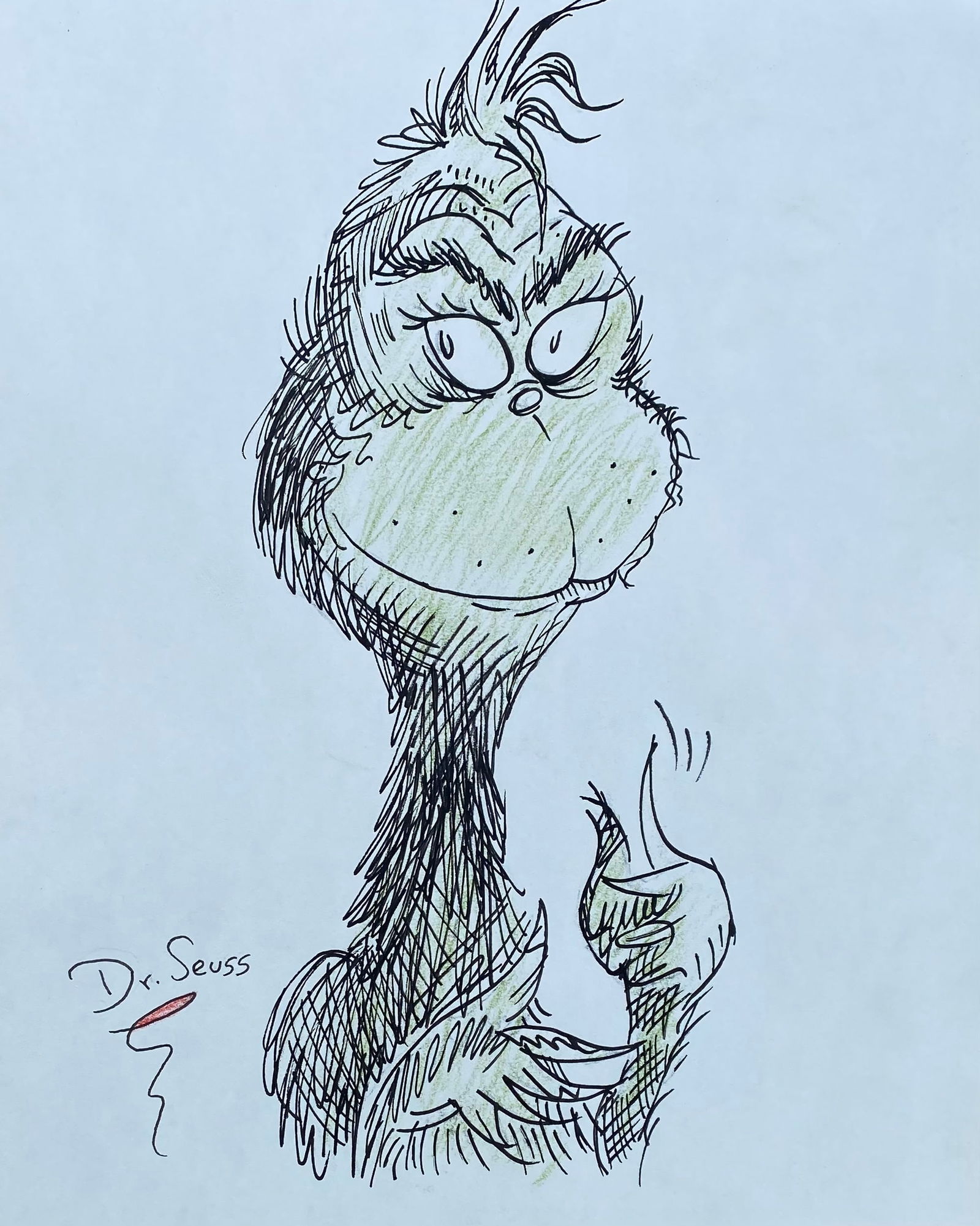 DR. SEUSS American 1921-1990 Sketch/Paper (Style Of) (1 of 2)