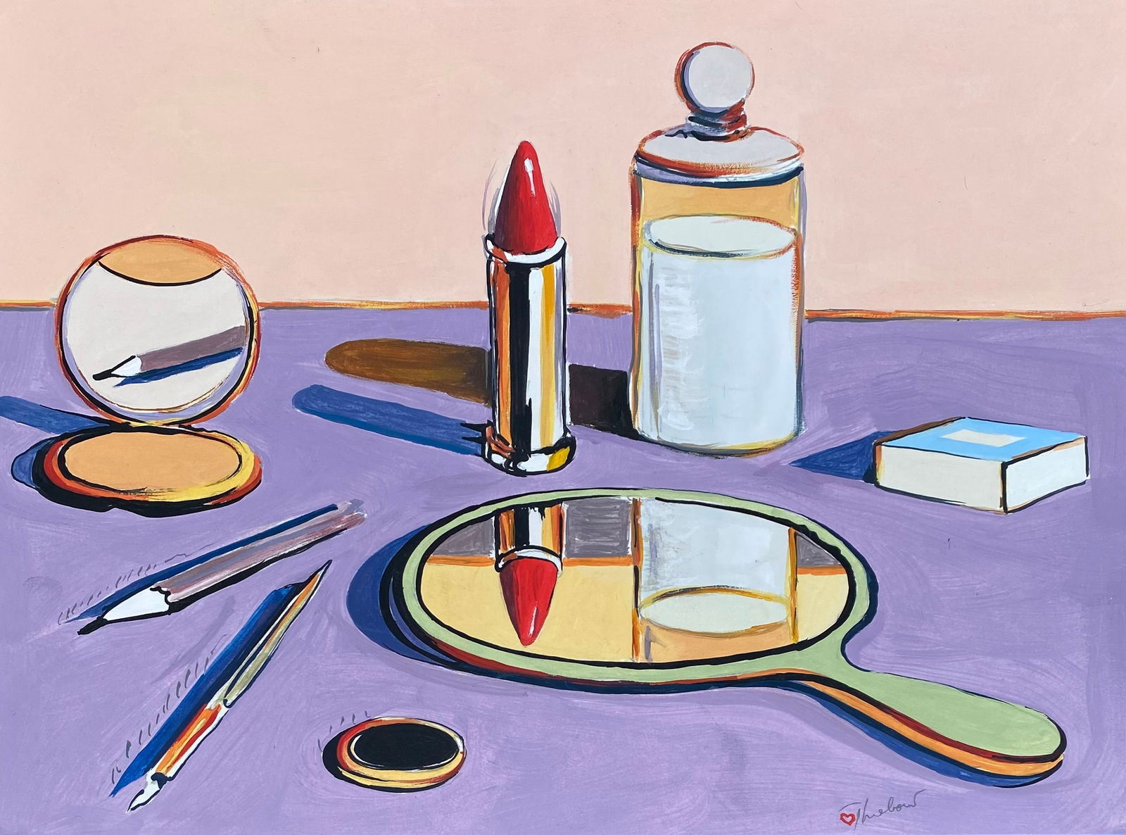 WAYNE THIEBAUD Mixed Media (Style Of) (1 of 2)