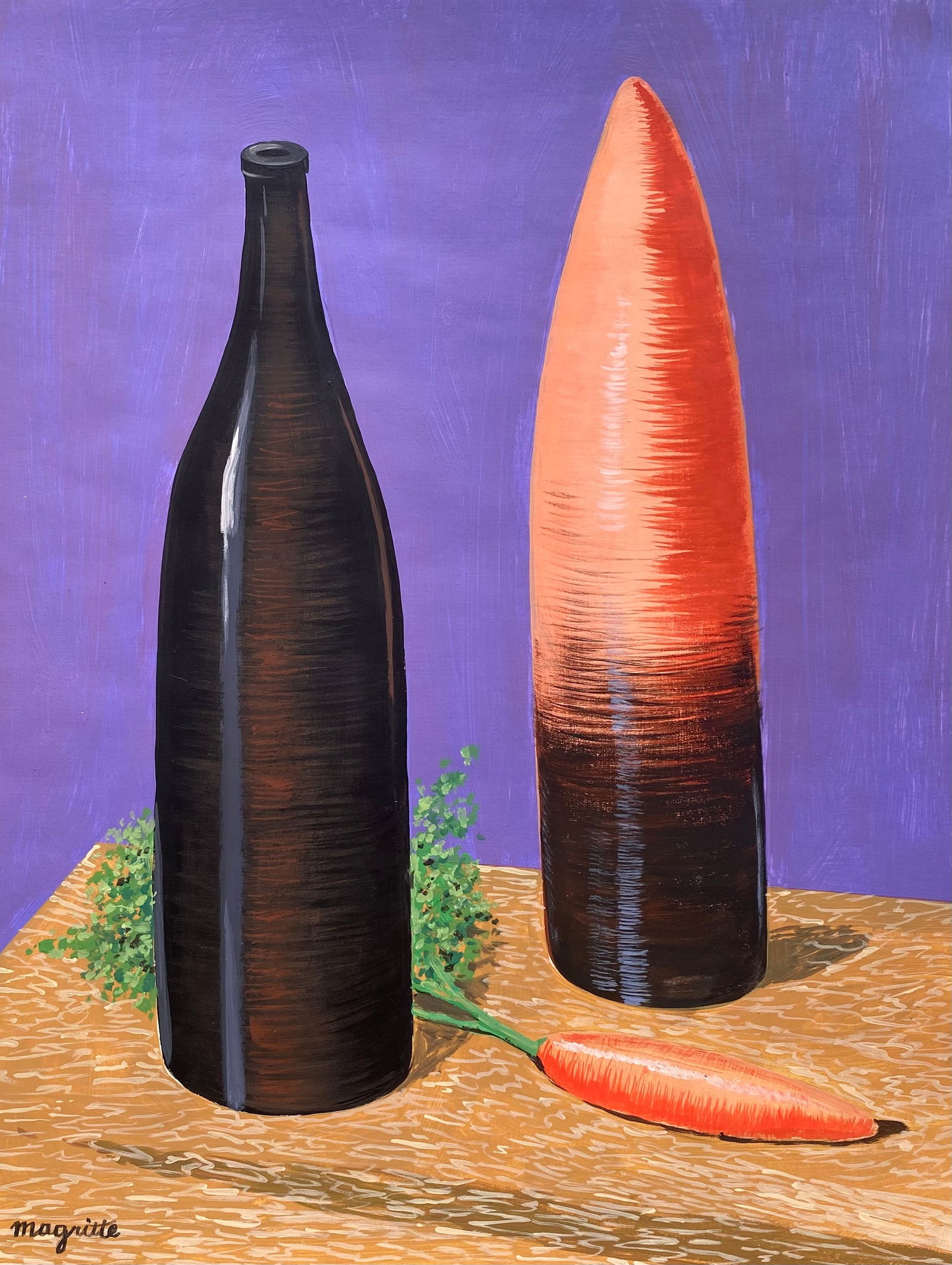 Painting on Paper - Rene Magritte (Style Of) (1 of 2)