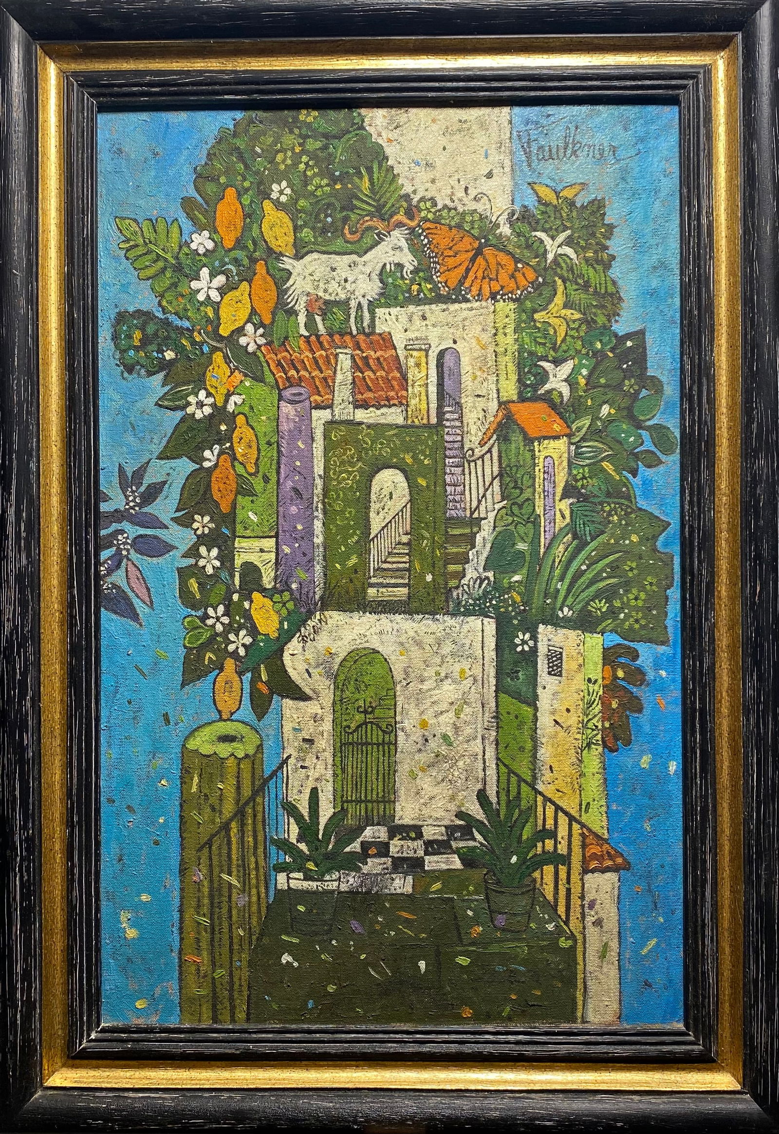 Henry Faulkner Surrealist Painting In the Style of (1 of 5)