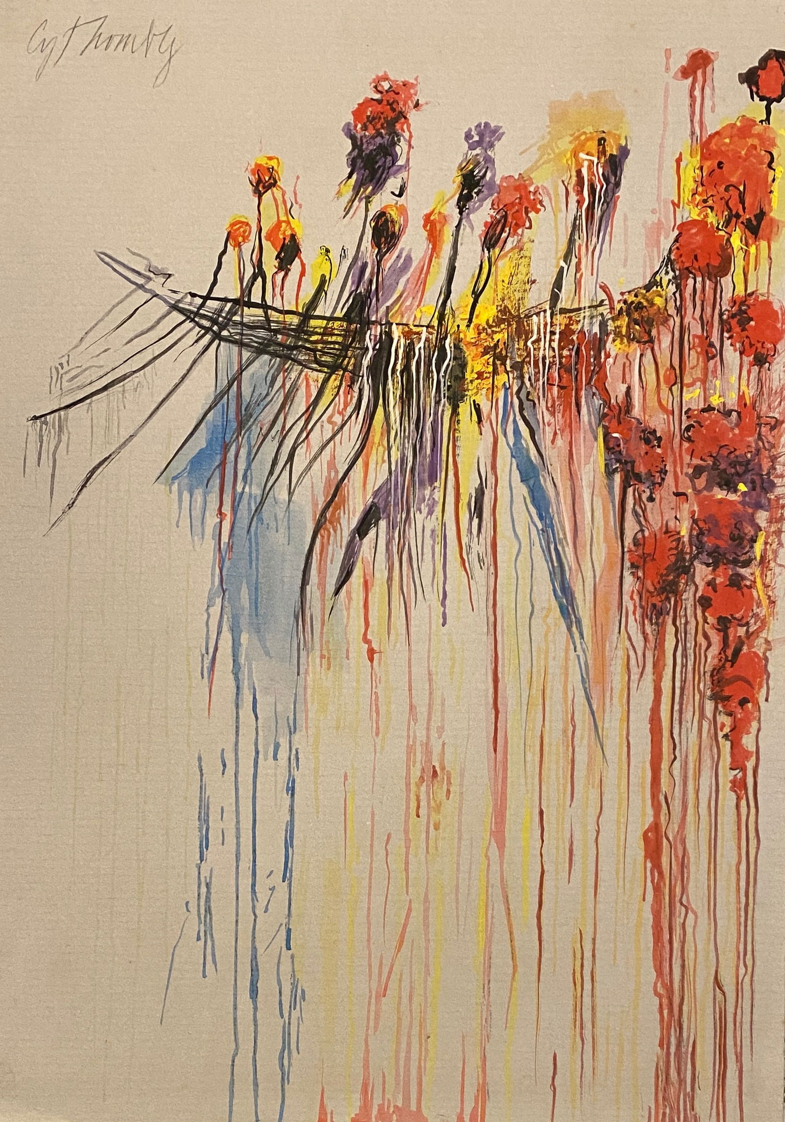 Cy Twombly (1928-2011) - Style of - Mixed Media Style Of (1 of 2)