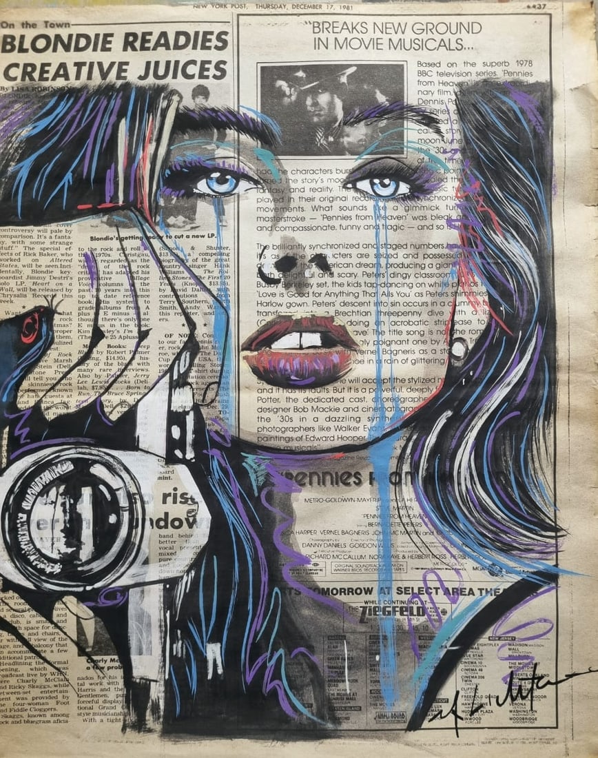 Roy Lichtenstein New York Newspaper painting 1982 Style of (1 of 1)