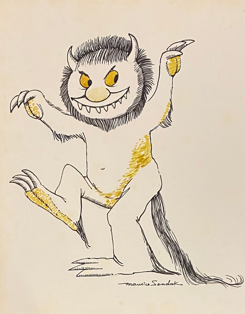 Maurice Bernard Sendak INK ON PAPER - STYLE OF (1 of 2)