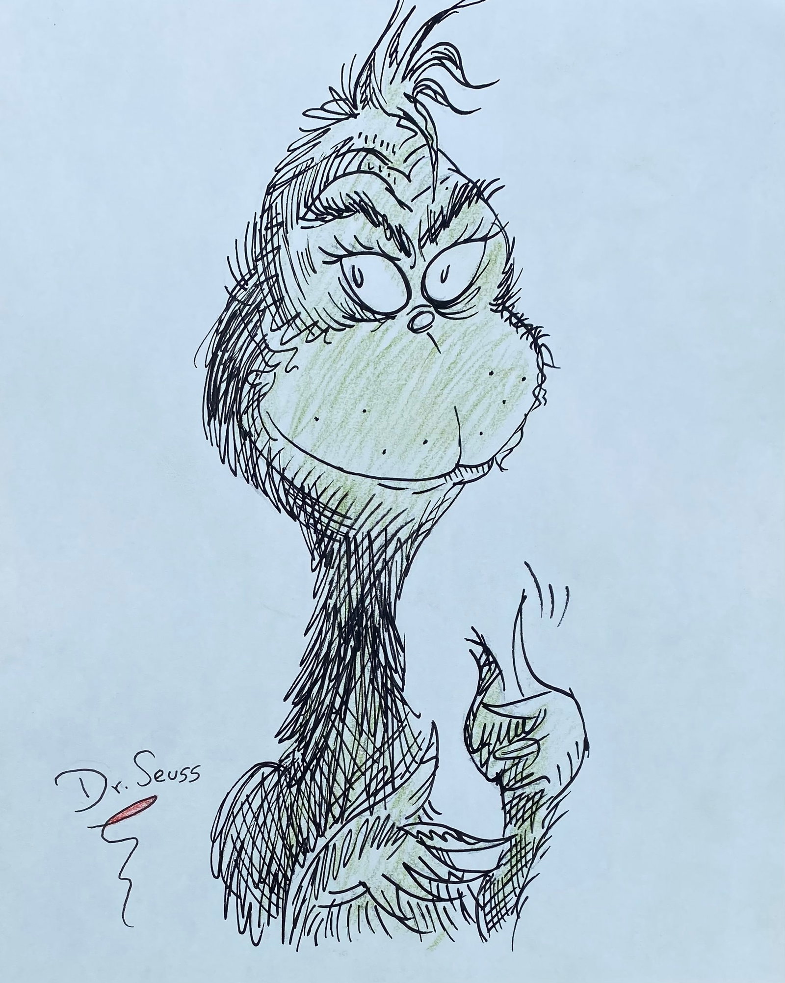 DR. SEUSS American 1921-1990 Sketch/Paper (Style Of) (1 of 2)