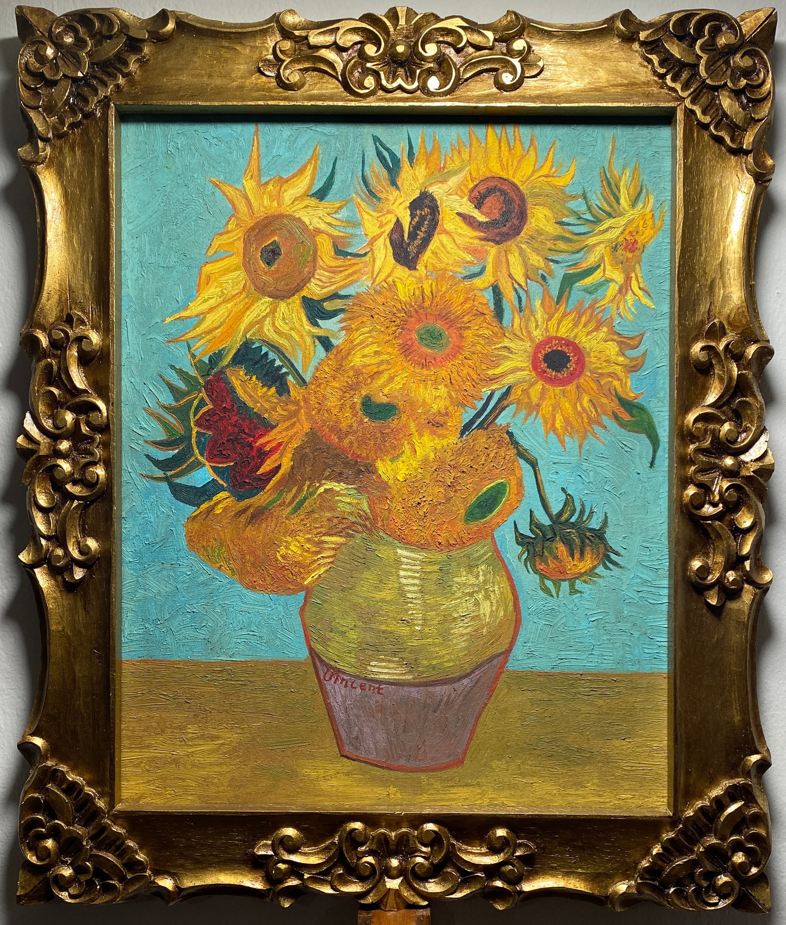 Vincent Van Gogh Dutch 1853-1890 Oil painting on Canvas in the style of. (1 of 4)