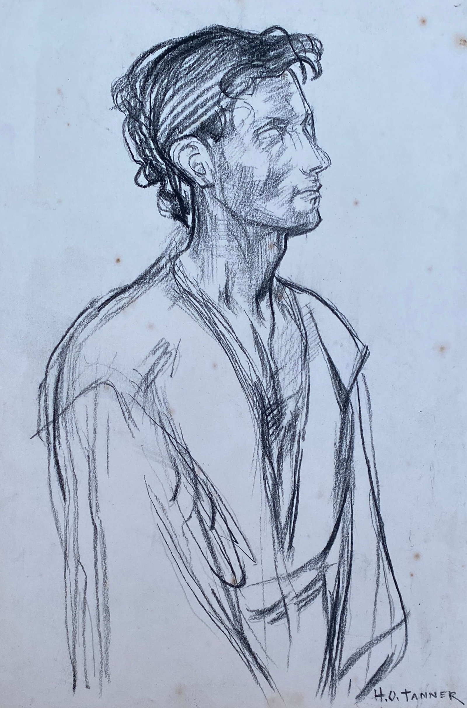 HENRY OSSAWA TANNER DRAWING STUDY (Style Of): This lot consists of a hand painted Drawing on paper in the style of the painter Henry Ossawa Tanner.Henry Ossawa Tanner was an American painter who was a disciple of Thomas Eakins. He was the first A