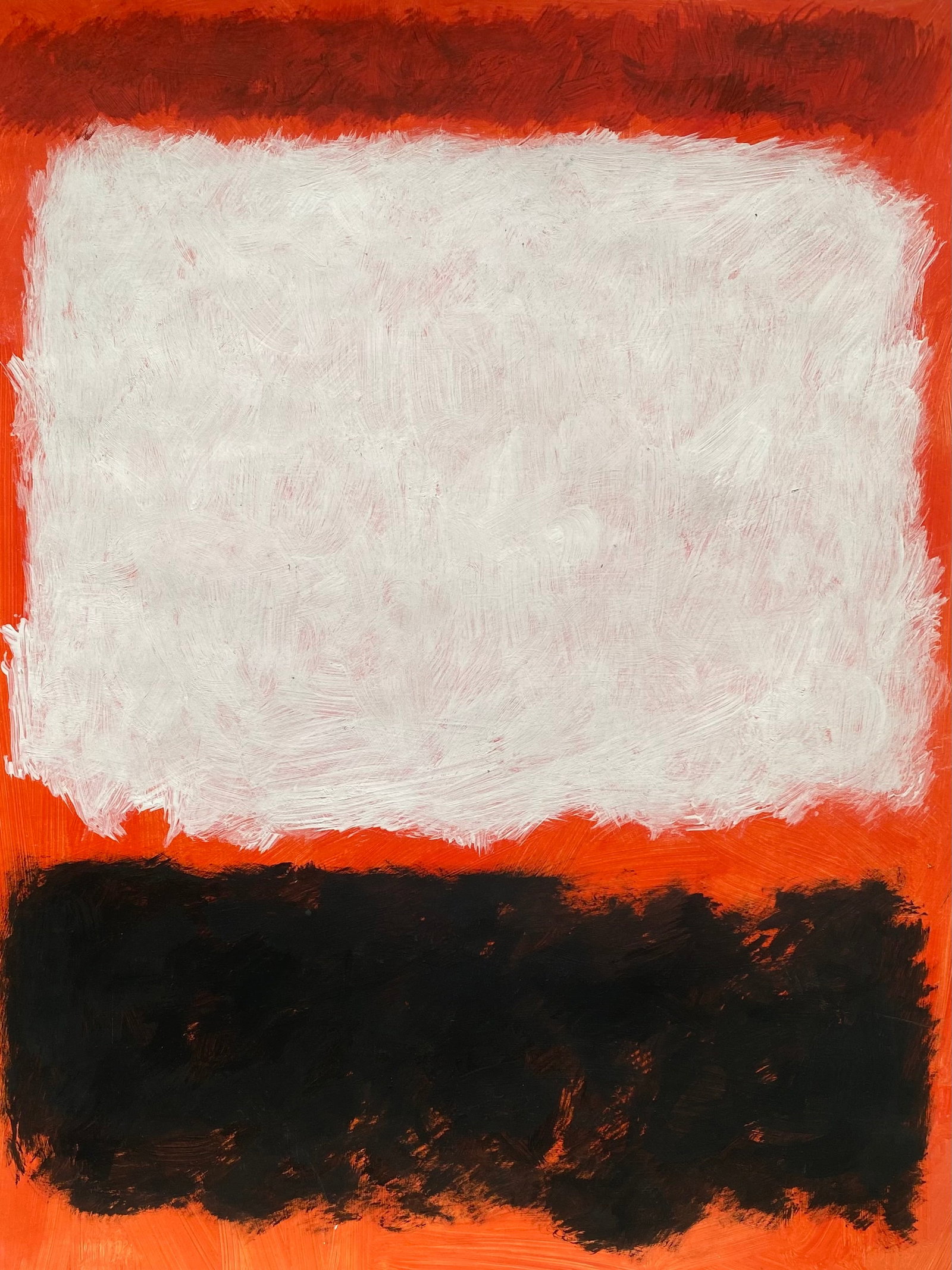 Mark Rothko Mixed Media Style Of: This lot consists of a hand painted Mixed Media on paper in the style of the painter Mark Rothko.Marcus Rothkowitz, known as Mark Rothko, was a Latvian-born American painter and printmaker. He has bee