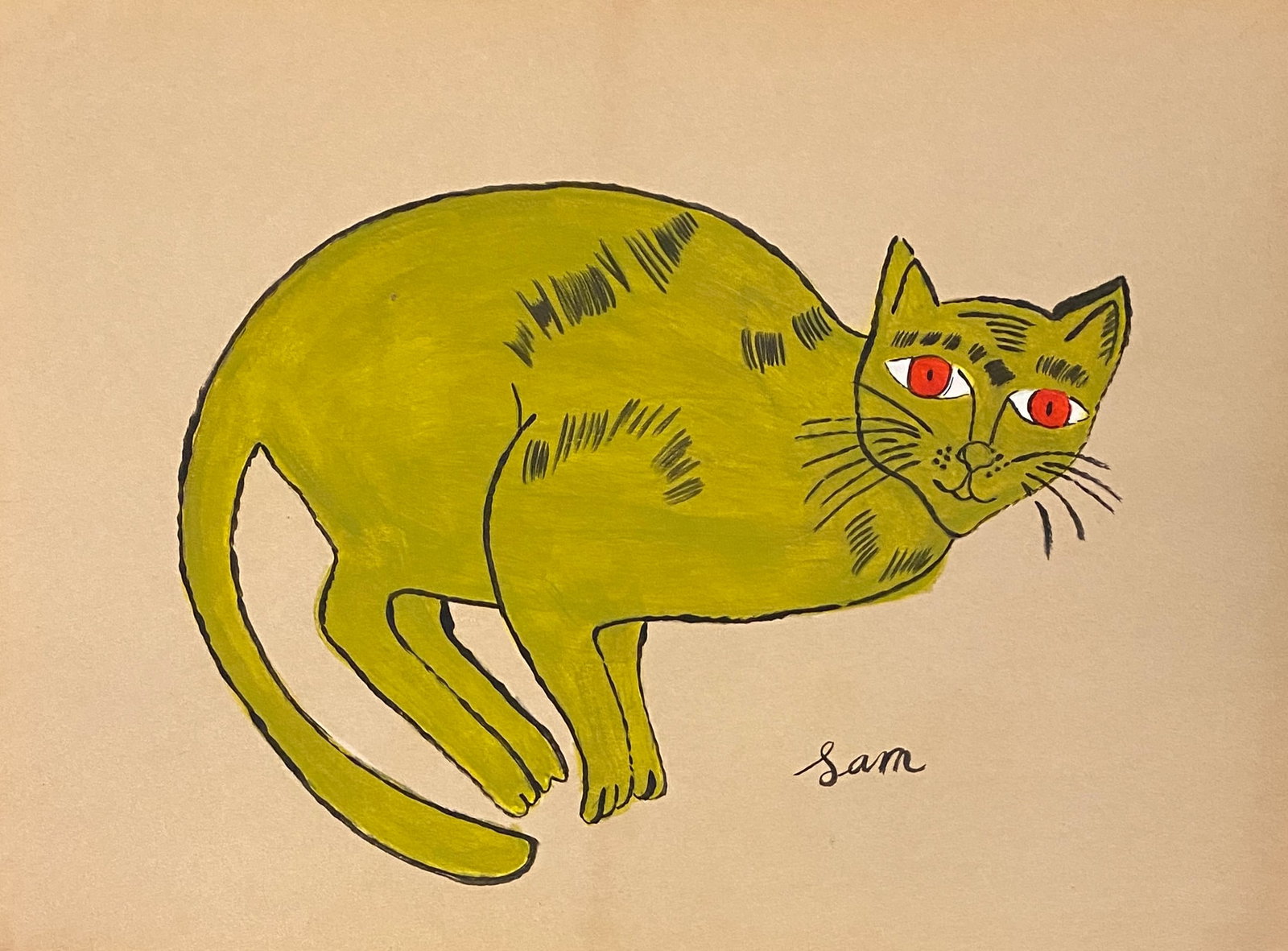 Andy Warhol American, 1928-1987 (Style Of): This lot consists of a hand painted Gouache on paper in the style of the painter Andy Warhol. Andy Warhol was an American artist and actor who played a crucial role in the birth and development of pop
