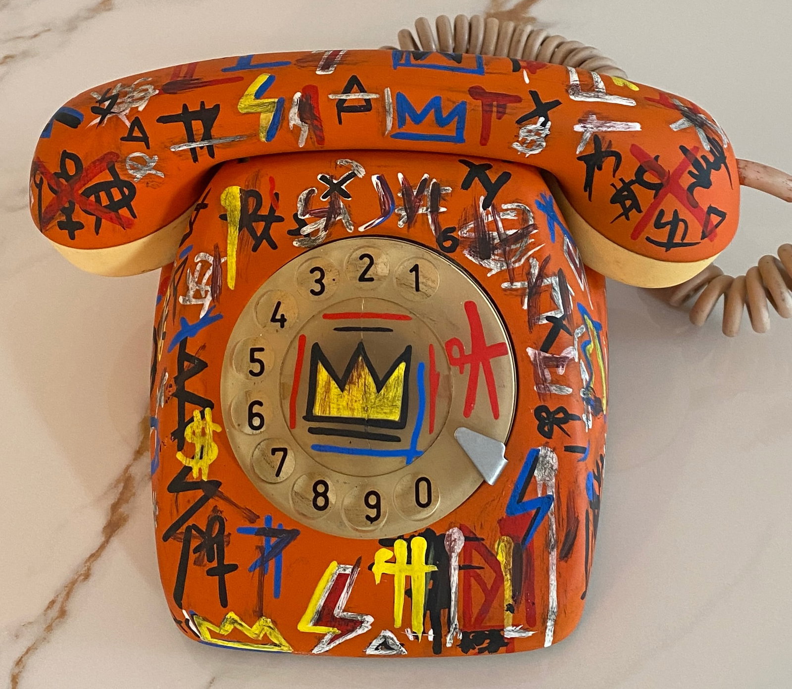 Jean-Michel Basquiat, Style Of. Téléphone: Jean-Michel Basquiat, Style Of. Téléphone Vintage
