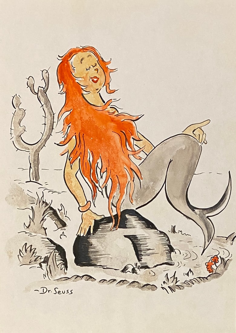 DR. SEUSS American 1921-1990 Sketch/Paper (Style Of) (1 of 2)