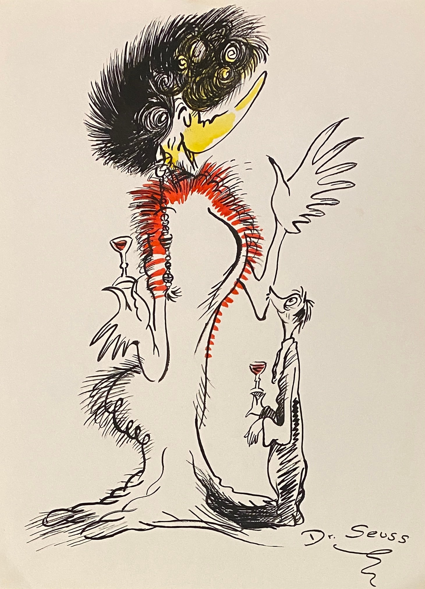 DR. SEUSS American 1921-1990 Sketch/Paper (Style Of) (1 of 2)