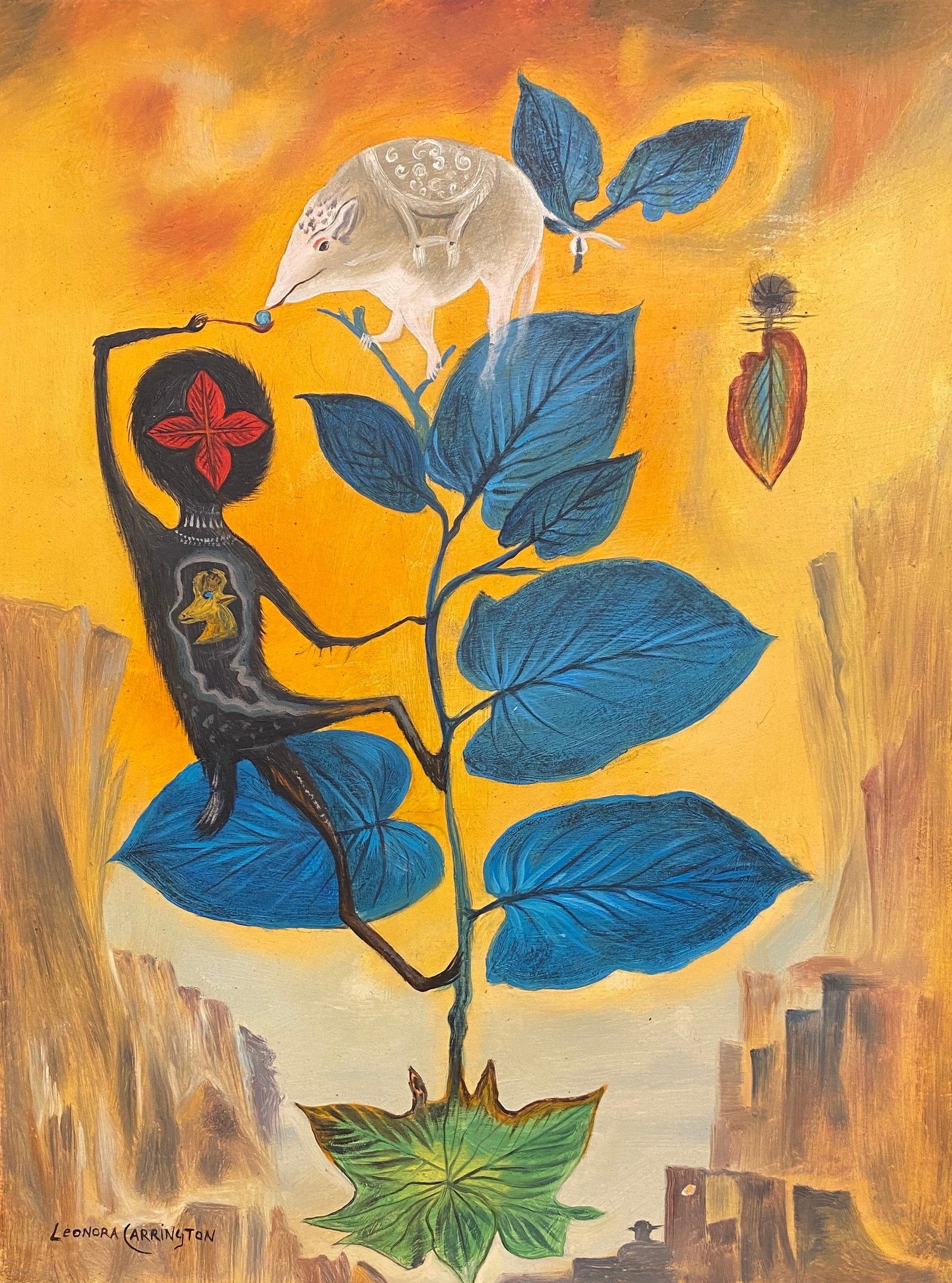 leonora Carrington, Mixed Media on paper (Style Of) (1 of 2)