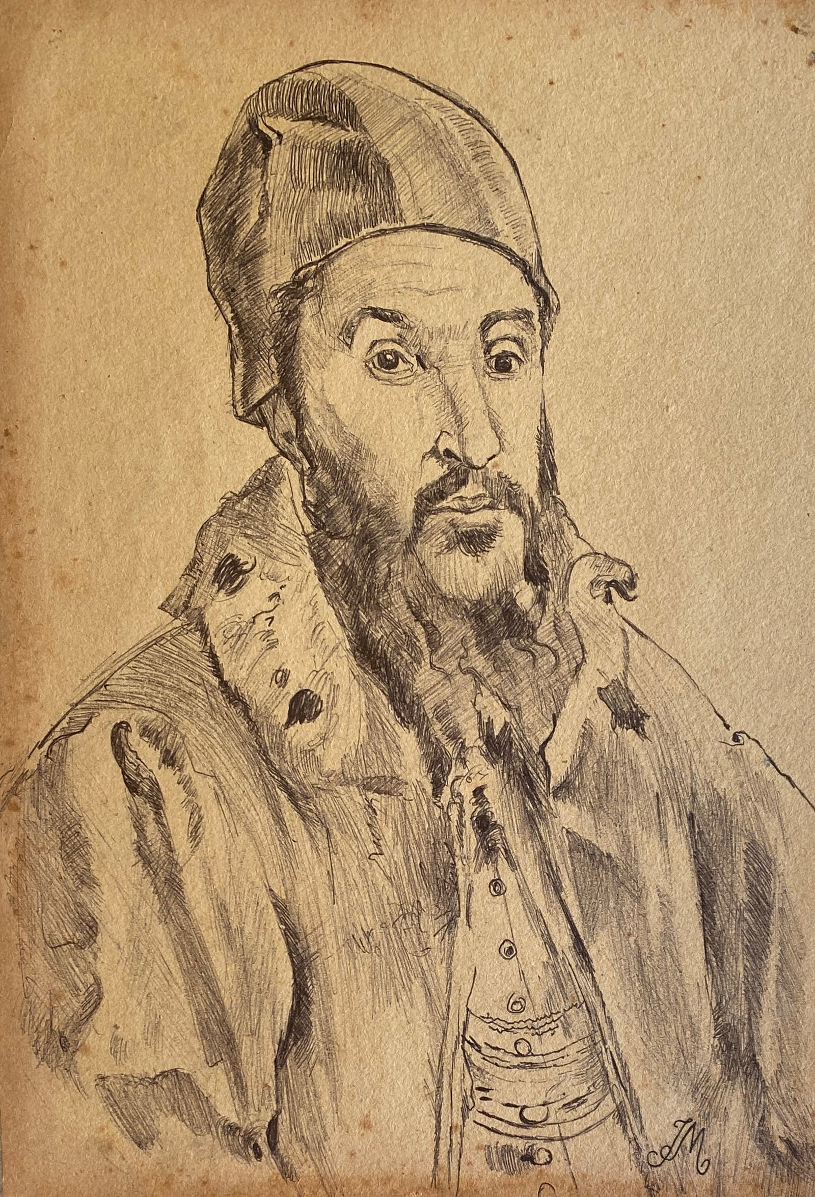 Jan Matejko Style Of: This lot consists of a Drawing on paper in the style of the painter Jan Alojzy Matejko. Jan Alojzy Matejko was a Polish painter. Considered the greatest Polish history painter of all time, he is famou