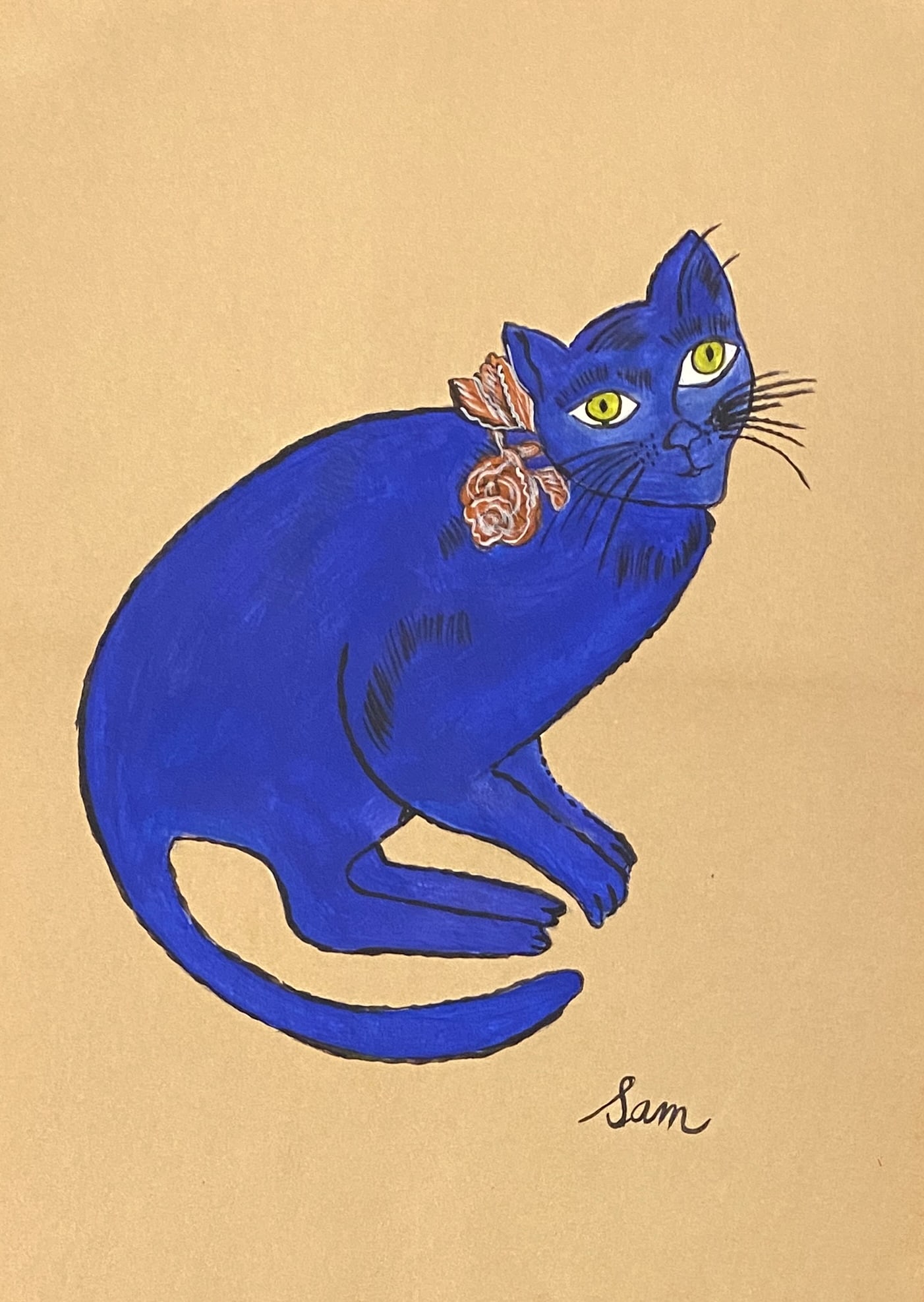 Andy Warhol American, 1928-1987 (Style Of): This lot consists of a hand painted Gouache on paper in the style of the painter Andy Warhol. Andy Warhol was an American artist and actor who played a crucial role in the birth and development of pop