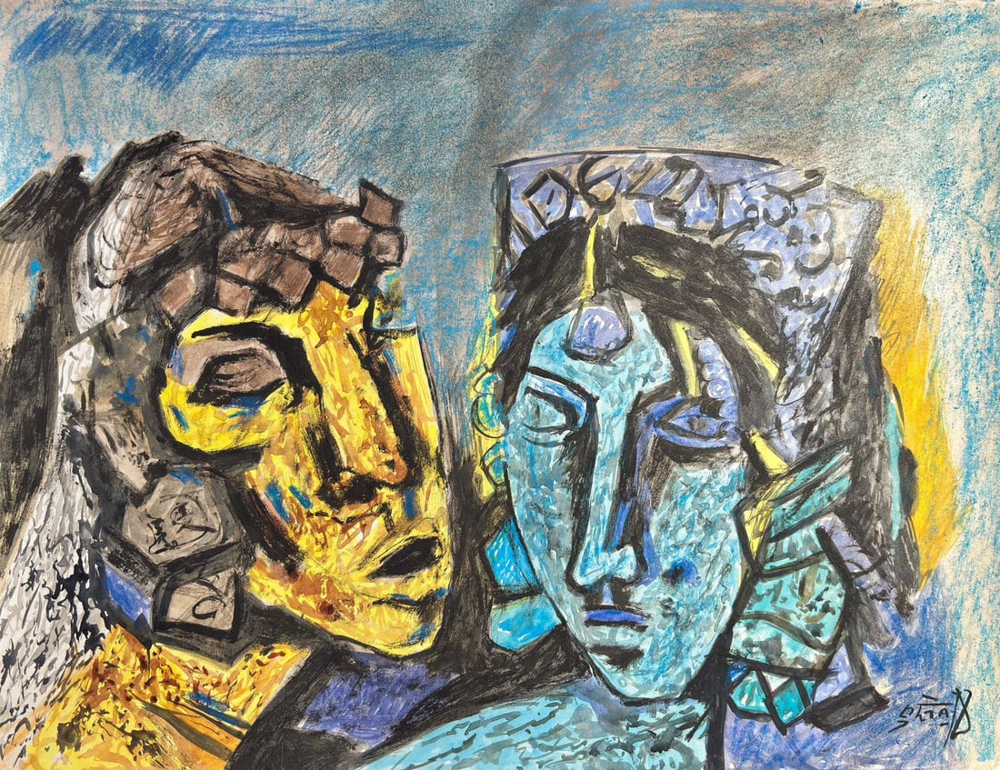 Maqbool Fida Husain Painting (In Style of) (1 of 2)