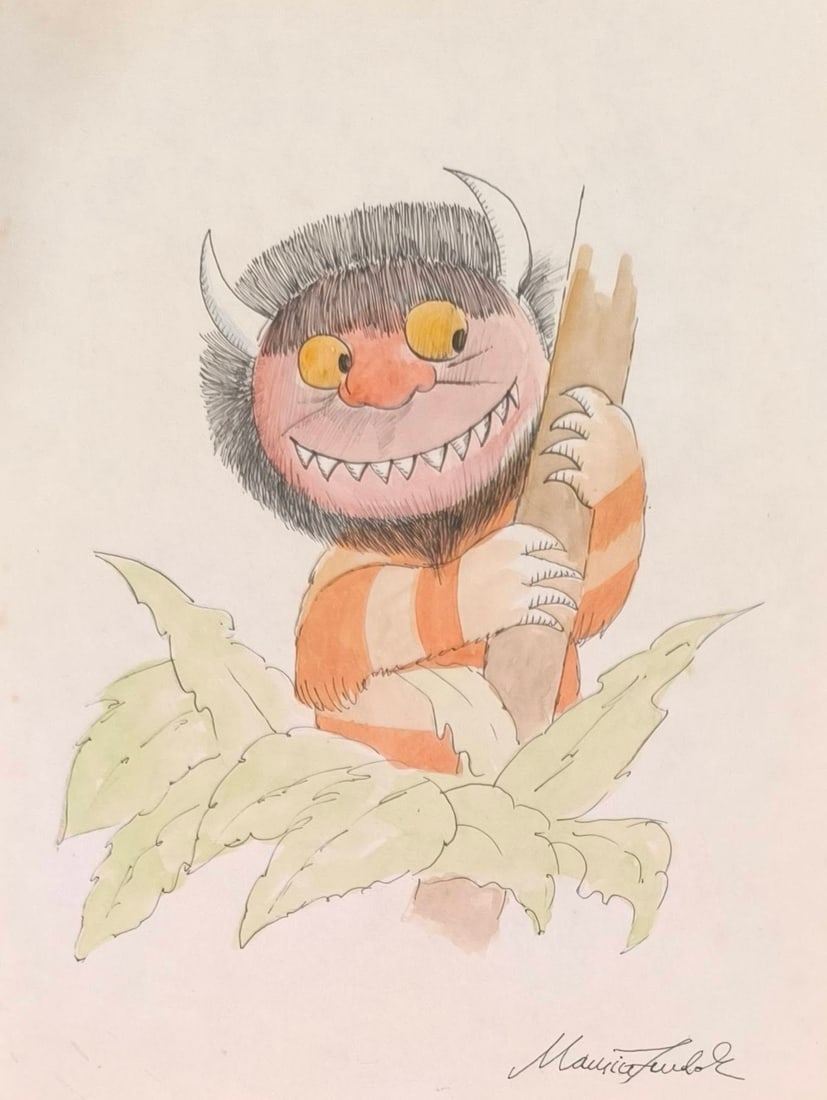 Maurice Bernard Sendak INK ON PAPER - STYLE OF (1 of 2)