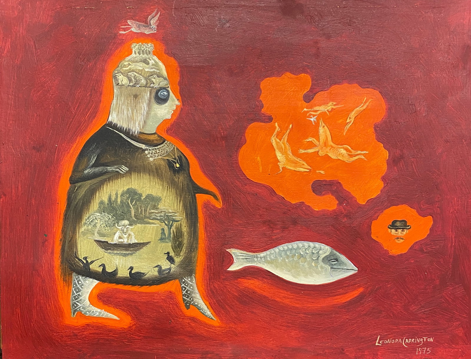 Leonora Carrington, Mixed Media on paper (Style Of) (1 of 2)