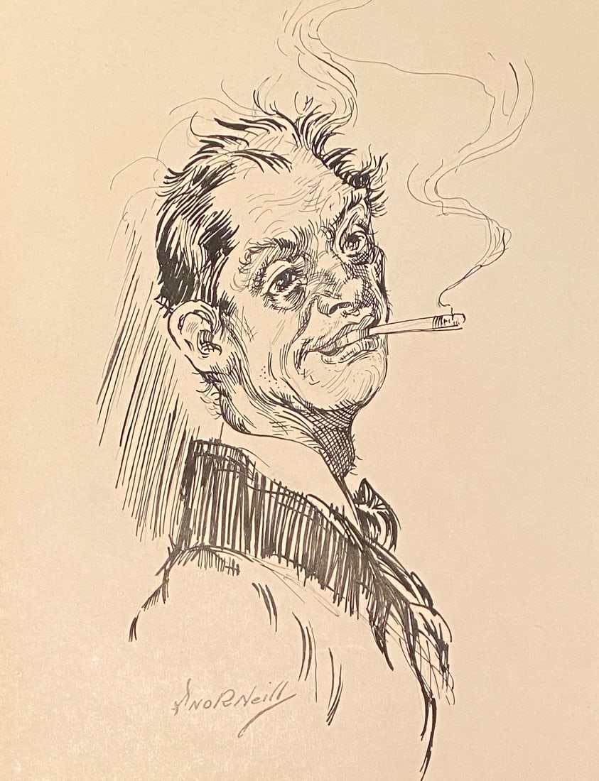 John R. Neill Pen and ink (Style Of): This lot consists of a hand painted Pen and Ink on paper in the style of the painter John R. Neill.John Rea Neill was a children's book and magazine illustrator known primarily for illustrating more t