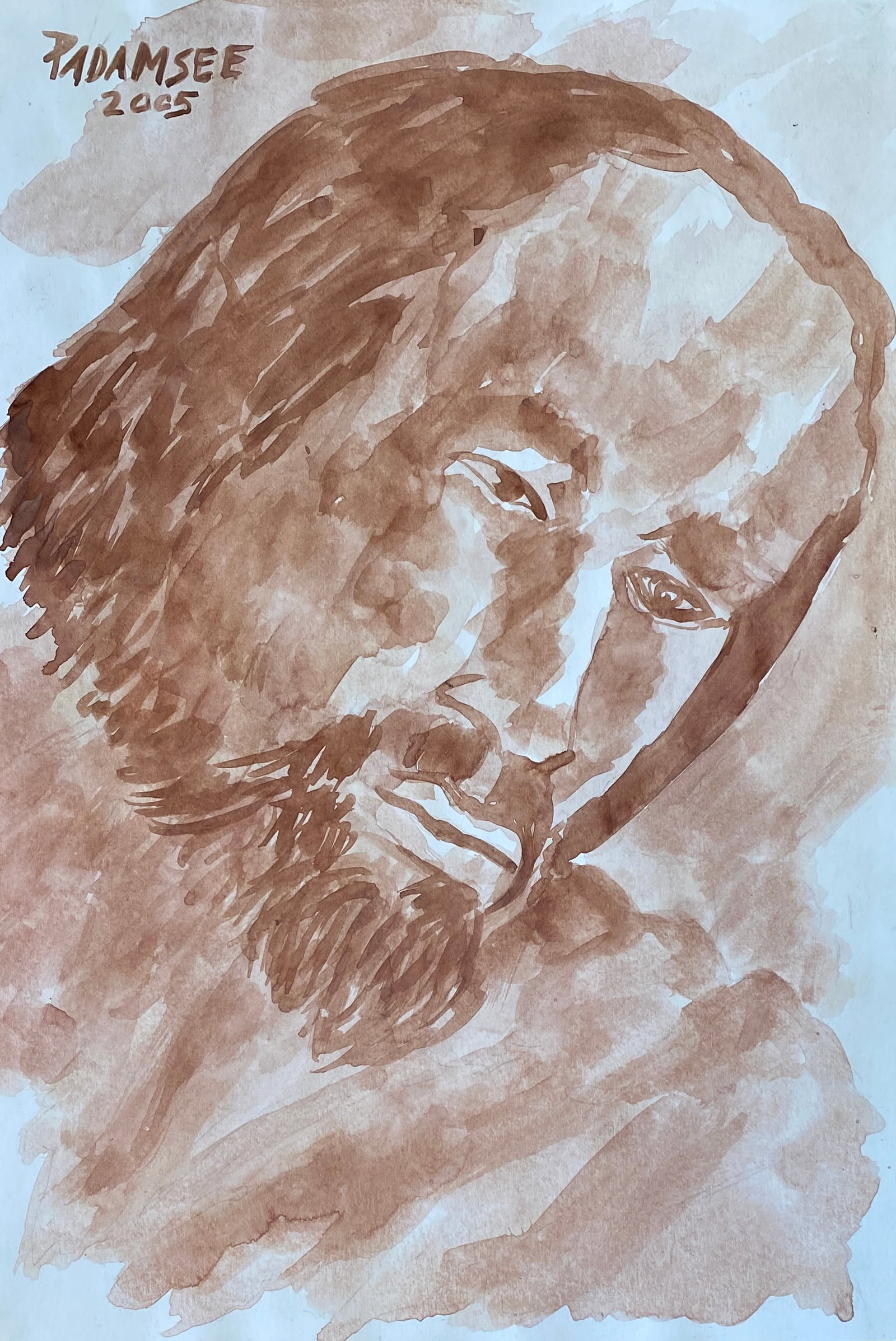 Akbar Padamsee - Untitled Style Of: This lot consists of a hand painted Watercolor on paper in the style of the painter Akbar Padamsee. Akbar Padamsee was an Indian artist and painter, considered one of the pioneers of modern Indian pai