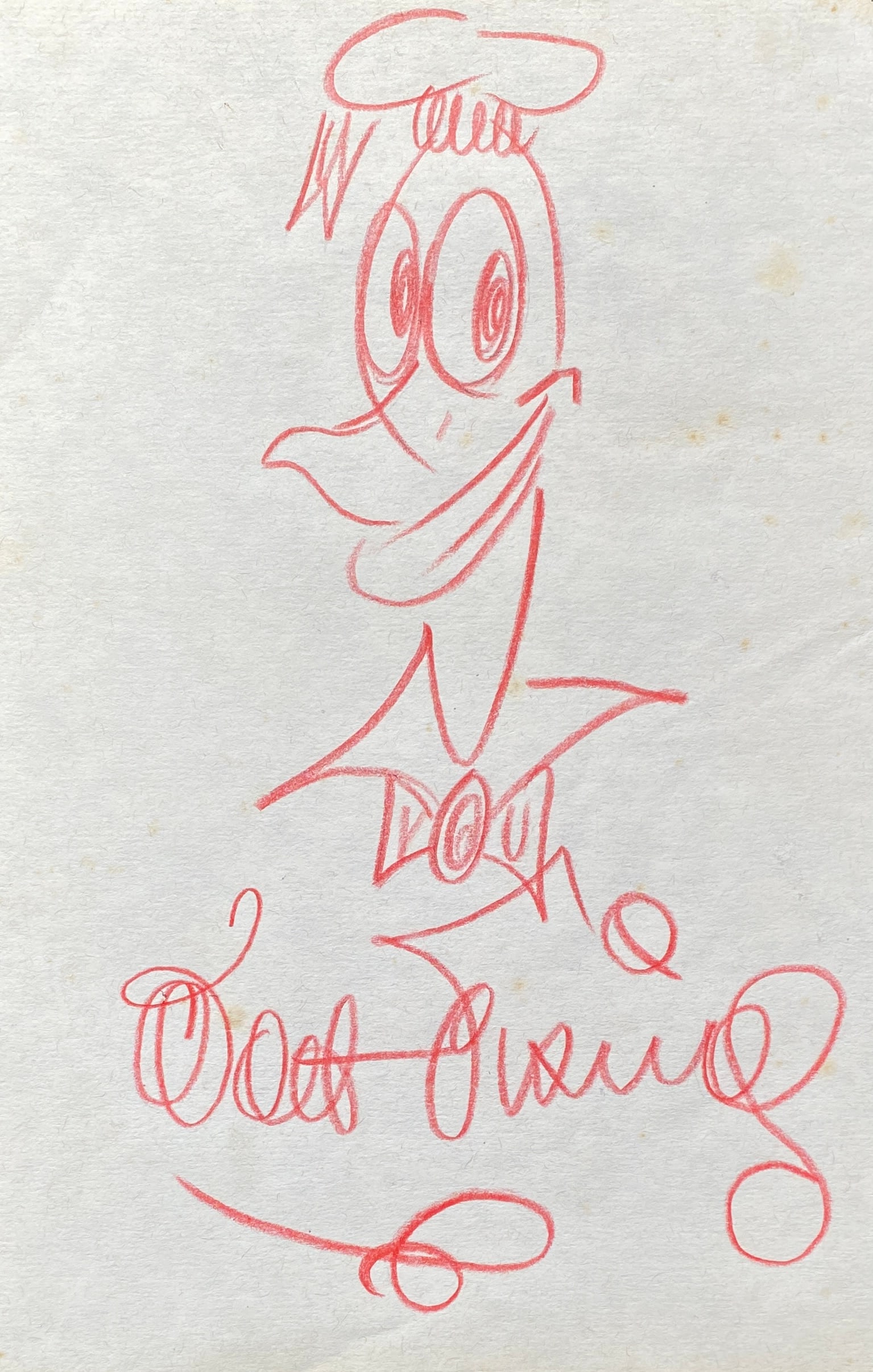 Walt Disney Hand Sketch (style of): This lot consists of a hand painted Sketch in the style of the painter Walt Disney. Walter Elias Disney was an American businessman, animator, screenwriter, voice actor and film producer. A pioneer of