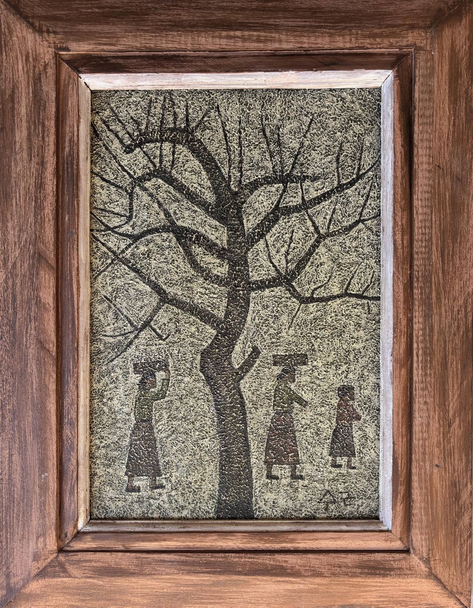 Park Su-geun (Park Soo-keun) Framed Oil on board Artwork (In Style of) (1 of 2)