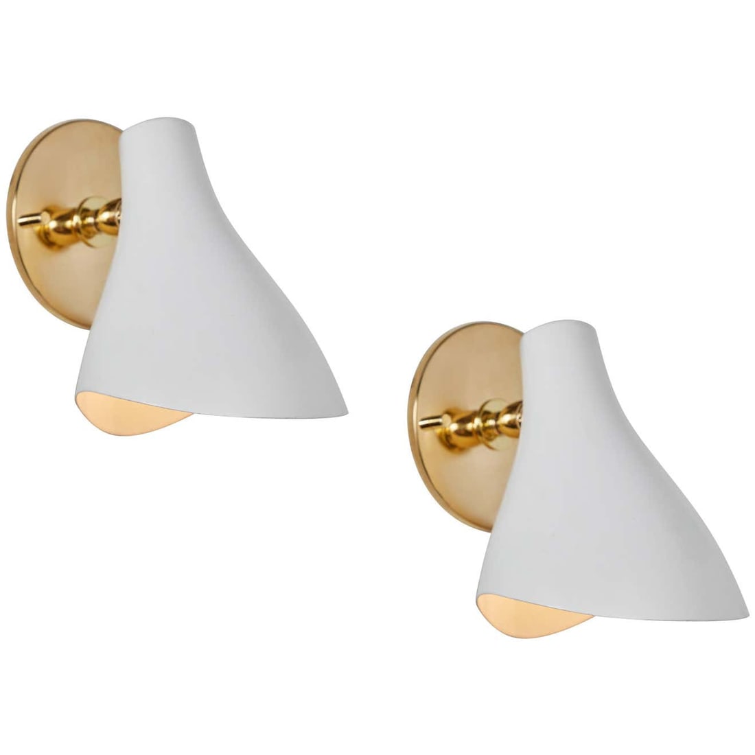 Pair of Gino Sarfatti Model #10 Sconces in White for Arteluce (1 of 11)