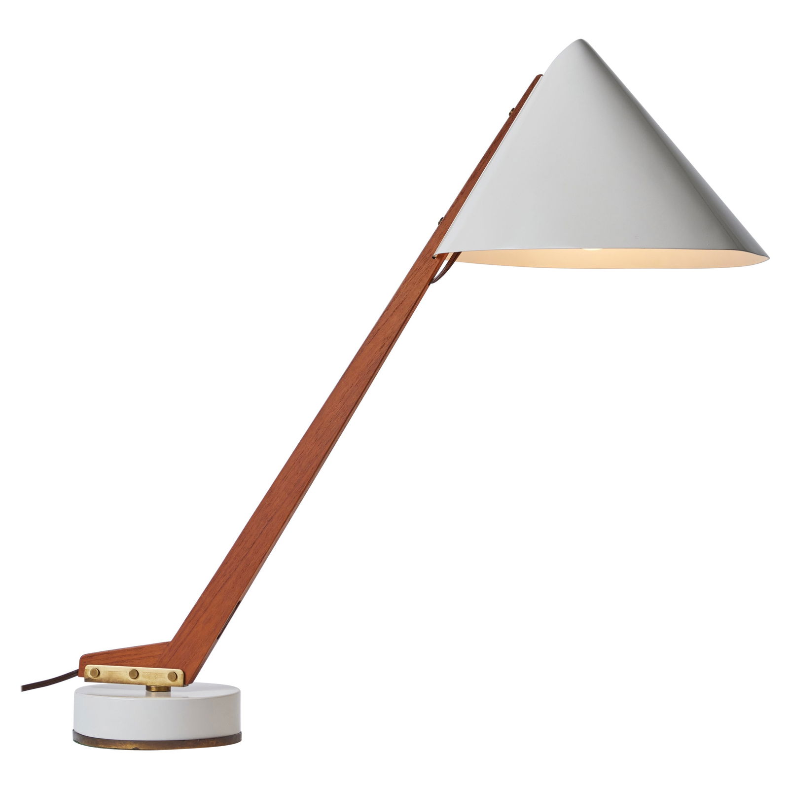 Large 1950s Hans-Agne Jakobsson Model B-54 Wood & Metal Table Lamp for Markaryd (1 of 14)