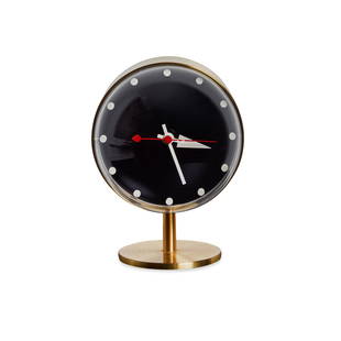 George Nelson Brass Night Clock for Vitra: Quantity: 1 George Nelson Brass Night Clock for Vitra George Nelson (Designer), Vitra (Manufacturer)