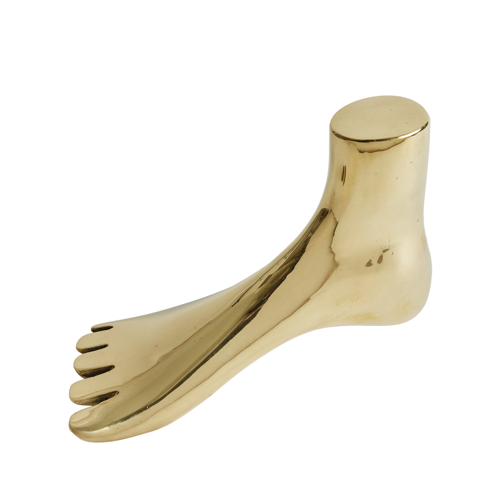 Life Size Carl Auböck Model #4273-3 ‘XL Foot’ Sculpture in Polished Brass (1 of 8)