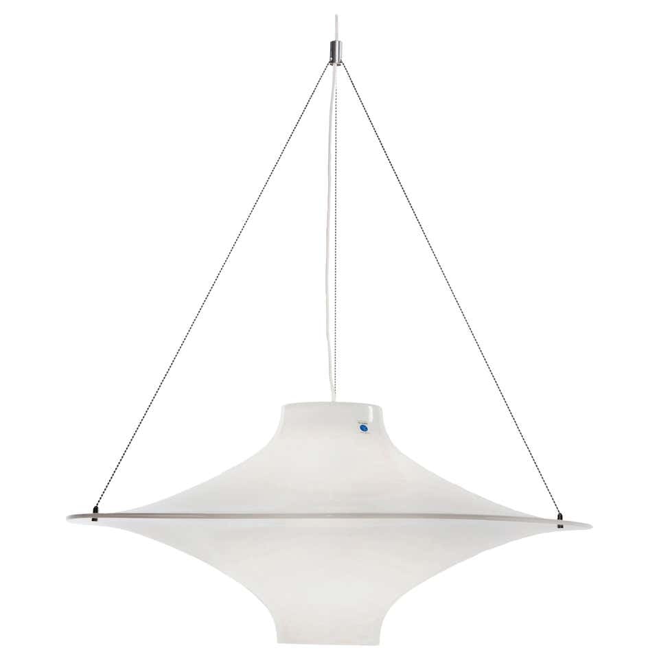 Yki Nummi Large 'Lokki' Pendant for Innolux Oy: Quantity: 1 Yki Nummi 'Lokki' pendant for Innolux Oy. Executed in opaline perspex.