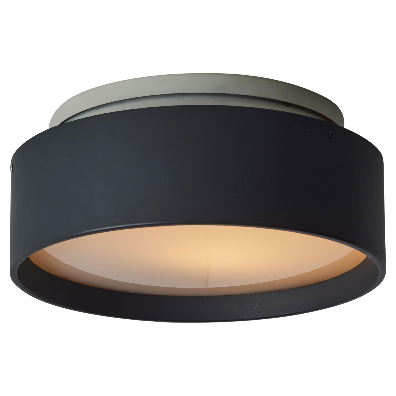 Vintage Louis Poulsen Metal & Glass Flush Mount in the Manner of Bruno Gatta (1 of 13)