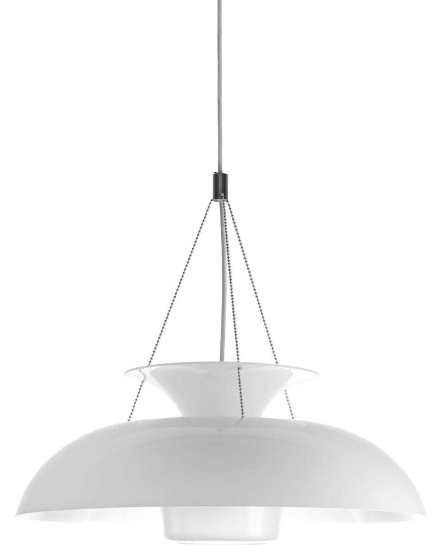 Yrjö Harsia 'Taifuuni' Pendant for Innolux Oy: Quantity: 1 Yrjö Harsia 'Taifuuni' Pendant for Innolux Oy. Designed in 1969, Harsia's innovative 'Taifuuni' represents this undeservedly obscure designer's most iconic work. Executed in two partially