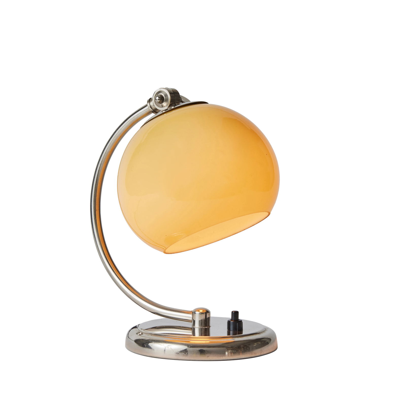1950s Mauri Almari Chrome and Opaline Glass Table Lamp for Idman Oy (1 of 12)