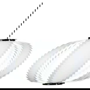 J.A Coderch 'Disa' Suspension Lamp for Tunds: Quantity: 1 J.A Coderch 'Disa' Suspension Lamp for Tunds. Fabricated with high-quality materials, exacting craftsmanship, and abiding respect for the environment. Executed in white methacrylate with s