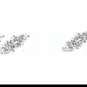 Certified 5 Carat Lab Grown Diamond 14KT Solid Rose Gold Earrings: Certified 5 Carat Lab Grown Diamond 14KT Solid Rose Gold Earrings - VVS1 D Color - Round Cut