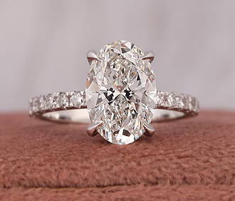 Certified 4.5 Carat Radiant Cut Lab Grown Diamond D VVS1 Color 14kt Solid White Gold Engagement (1 of 5)