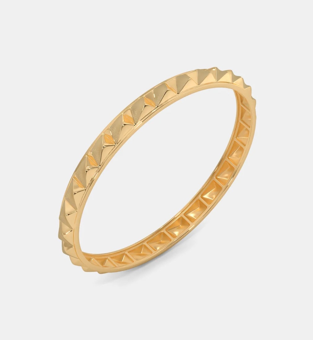 14kt Solid Yellow Gold Men's Bangle Bracelet (1 of 3)