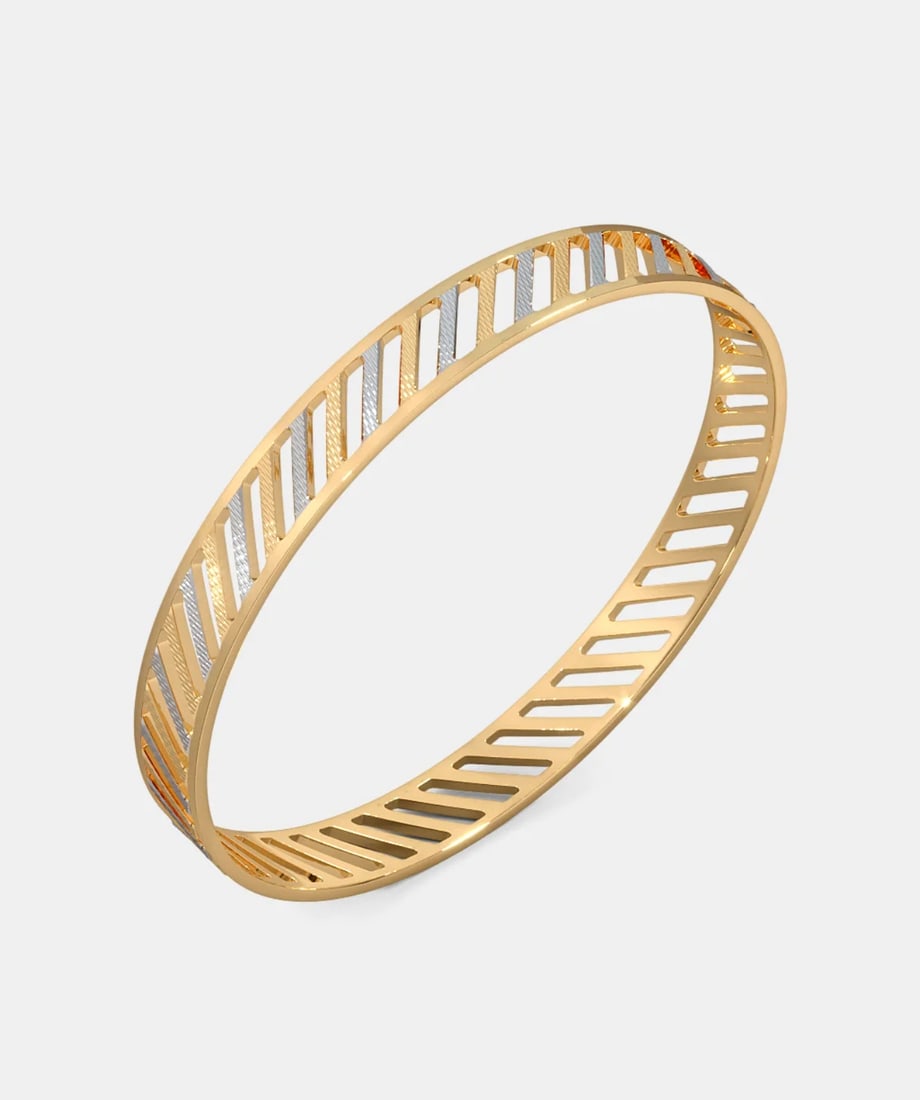 14kt Solid Yellow And White Gold Two Tone Men's Bangle Bracelet: 14kt Solid Yellow And White Gold Two Tone Men's Bangle Bracelet , Beautiful bracelet best for daily wear