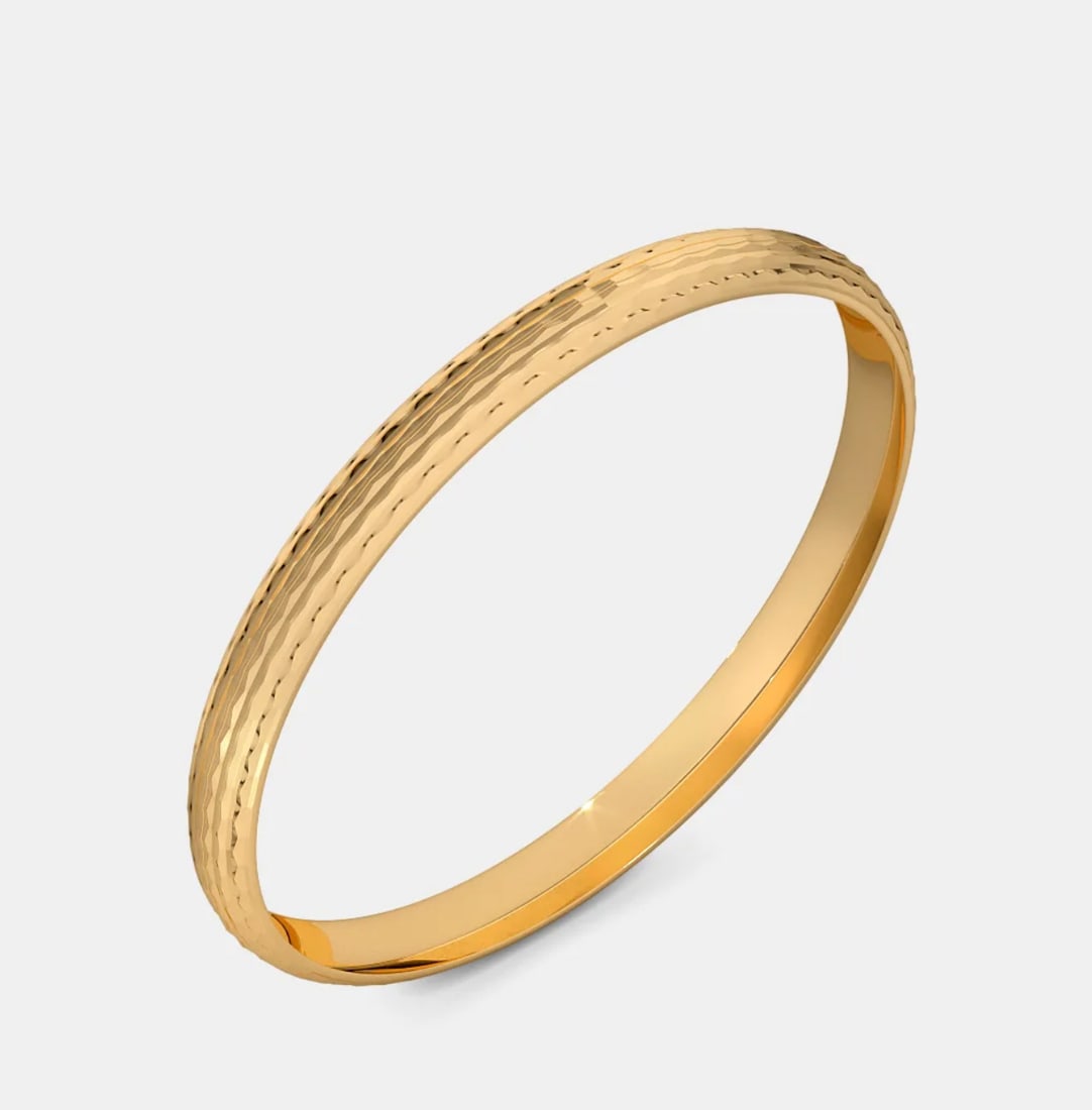 14kt Solid Yellow Gold Men's Plain Bangle Bracelet: 14kt Solid Yellow Gold Men's Plain Bangle Bracelet ,Beautiful bracelet best for daily wear