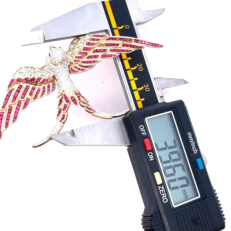 Certified 3.5 Ct Lab Grown Pink Sapphire Round Cut Lab Grown Diamond D VVS1 Color 14kt Solid Rose: Certified 3.5 Ct Lab Grown Pink Sapphire Round Cut Lab Grown Diamond D VVS1 Color 14kt Solid Rose Gold Brooch , 1.5 carat Lab Grown Pink Sapphire 2.00 Carat Lab Grown Diamond