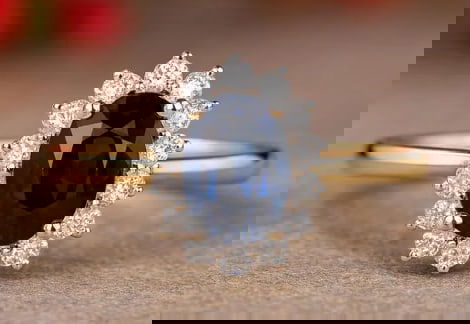 Certified 7.5 Ct Lab Grown Blue Sapphire Oval Cut 14K Solid Yellow Gold Engagement Ring: Certified 7.50 Ct Lab Grown Blue Sapphire Oval Cut 14K Solid Yellow Gold Engagement Ring - Ring Size US 7 - Side Stone is Lab Grown Diamonds VS1 D Color Round Cut 0.60 Ct - Excellent Luster -Free Resi