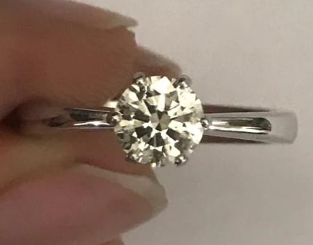 Certified 2.50 Carat Round Cut Lab Grown Diamond VVS1 E Color 14kt Solid White Gold Engagement Ring - 2