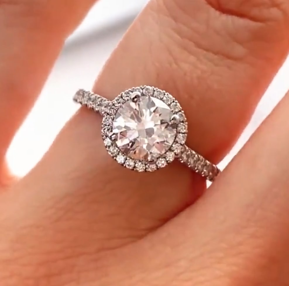 Certified 2.5 Ct. Lab Grown Diamond Engagement Ring in 14K Solid White Gold - 4