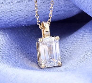 2.50 Carat Round Cut Lab Grown Diamond VVS1 D Color Pendant - 2
