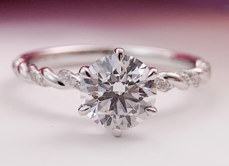 Certified1.5 Carat Round Cut Lab Grown Diamond D VVS1 Color 14kt Solid White Gold Engagement: Certified1.5 Carat Round Cut Lab Grown Diamond D VVS1 Color 14kt Solid White Gold Engagement Ring - Side Stone Lab Grown Diamonds 0.15 CT Round Cut VS1 E Color - Ring Size US 6