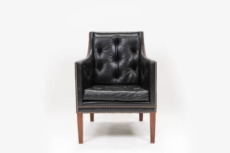David Linley Lord Nelson Armchair: David Linley Lord Nelson Armchair A leather chair based upon Vice Admiral Lord Nelson and his favourite chair. The dimensions and design remai