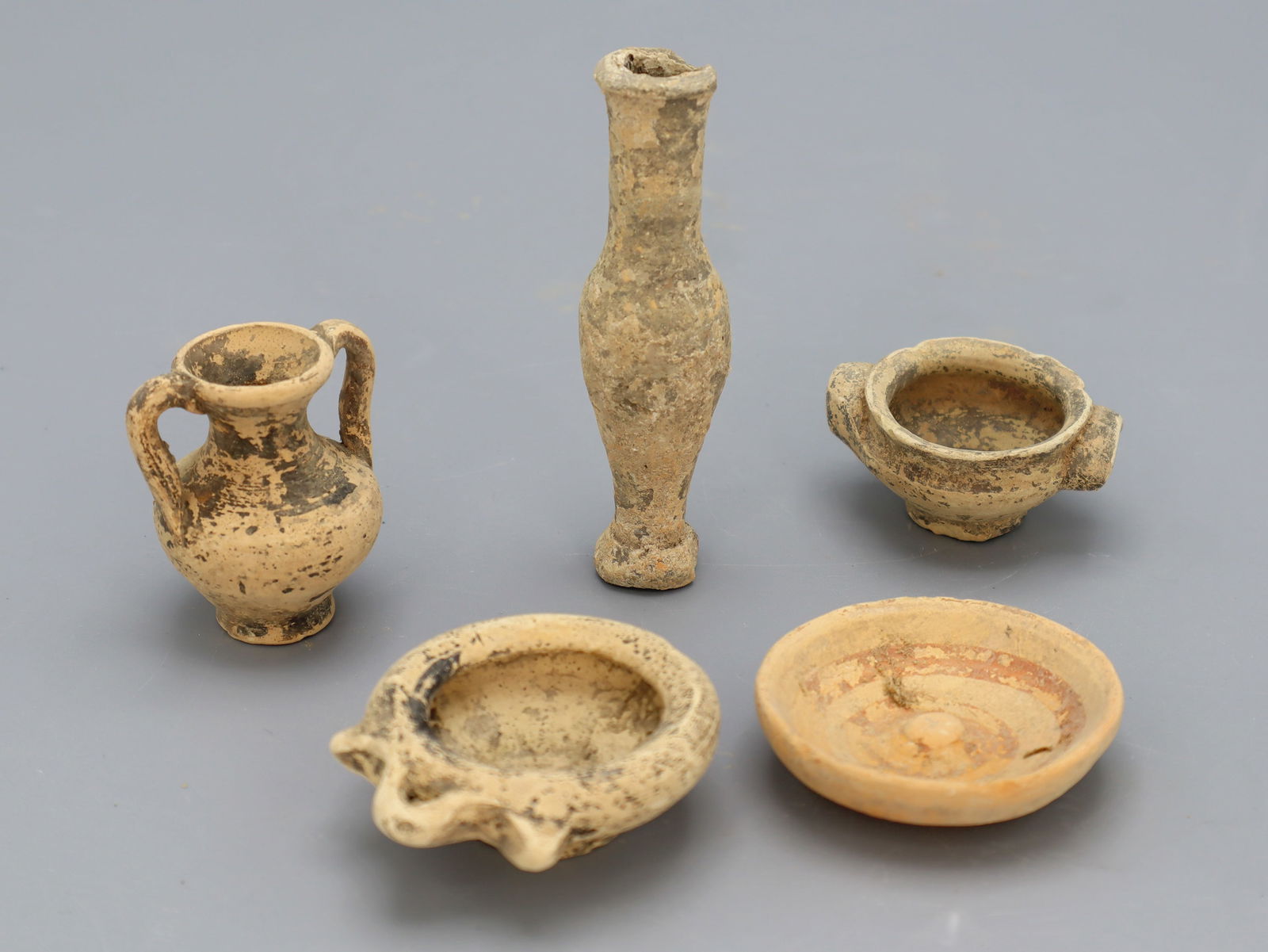 Ancient Hellenist Greek Ceramic Toy Vases (1 of 5)